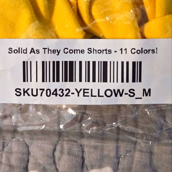 Love Poem NWT Yellow Women's Shorts S/M - Picture 7 of 8